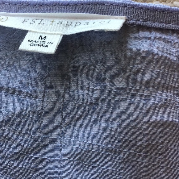 FSL+ apparel Boho Embroidered Top Size M - Picture 5 of 6